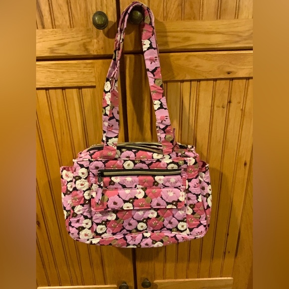 No Label Handbags - Floral Pink Women's Bag Quilted